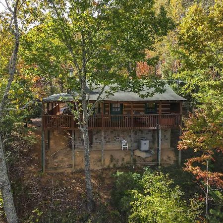 View! Cozy, Private, Fireplace, Hot Tub Log Cabin, Honeymoon! Sevierville Esterno foto