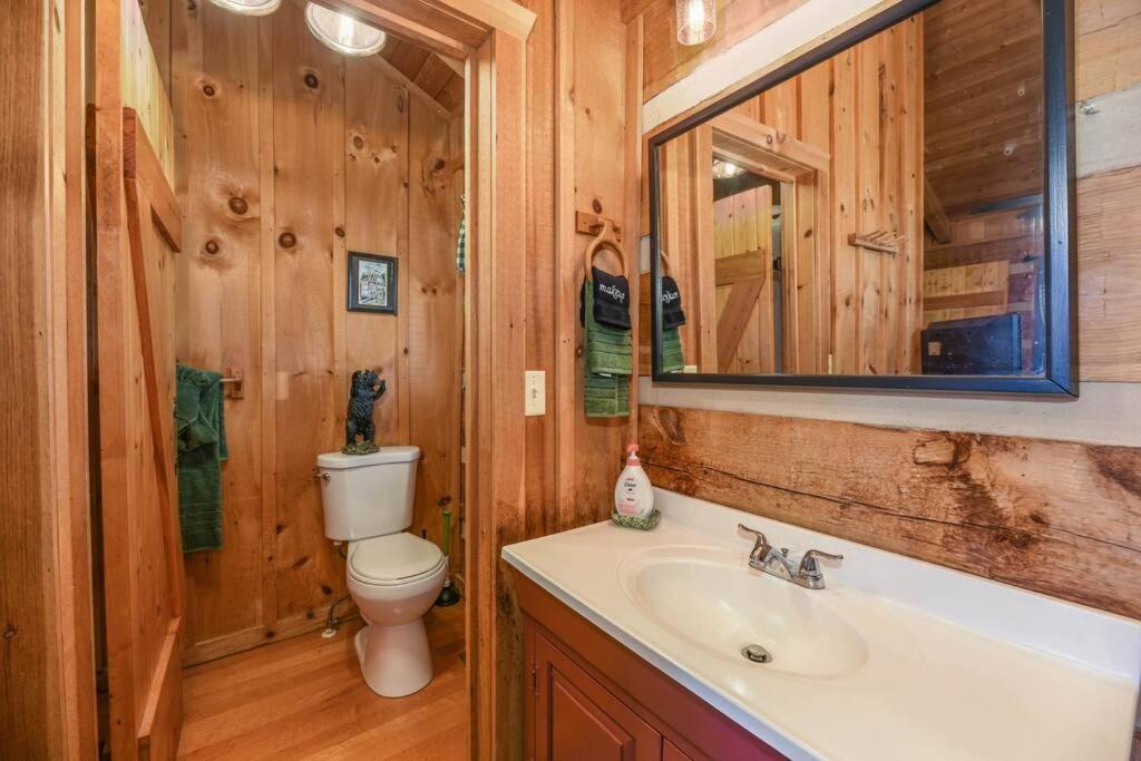 View! Cozy, Private, Fireplace, Hot Tub Log Cabin, Honeymoon! Sevierville Esterno foto